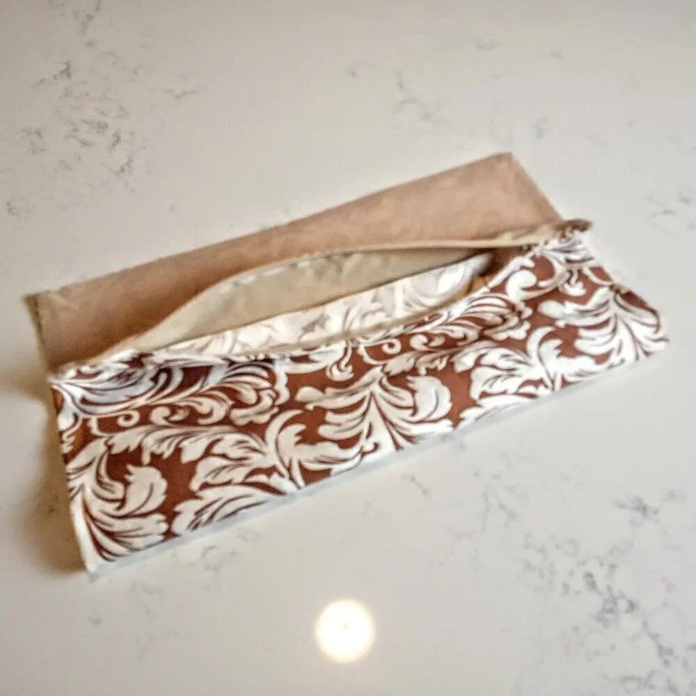 Vintage French Silk Print Pillow Sham Covers